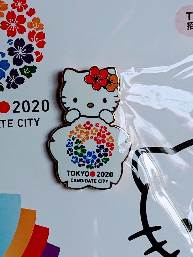 ★2020 東京オリンピック招致×ハローキティ ピンバッジ★稀少品★