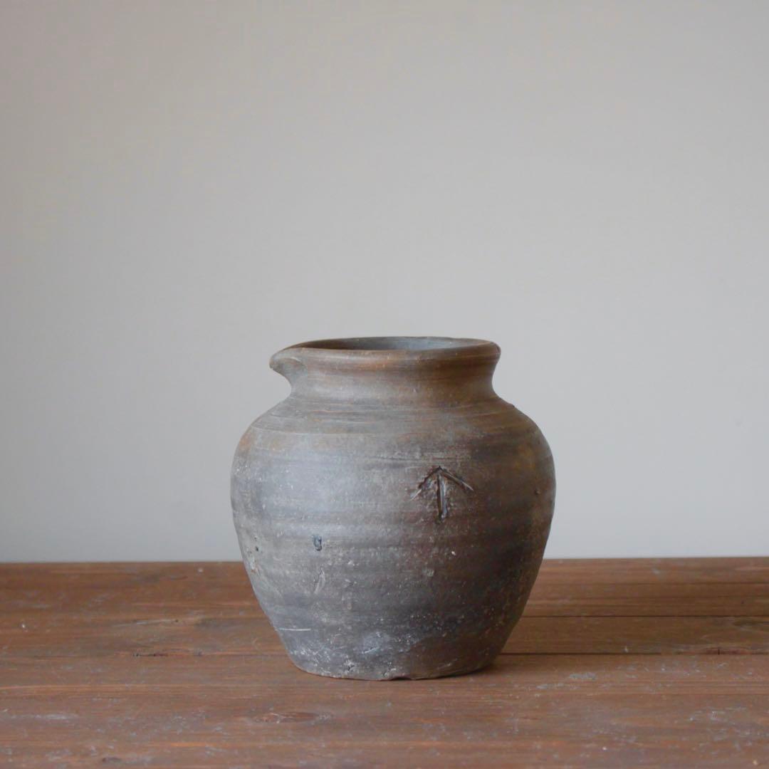 古備前 雀口 小壺 古美術 古道具 アンティーク 種壺 桃山〜江戸初