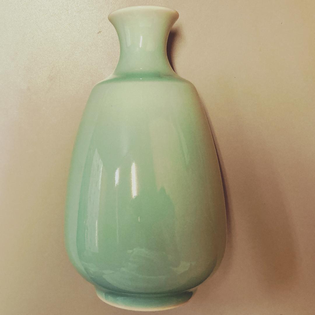 小笠原長春 伊万里 青磁 花入 【真作保証】