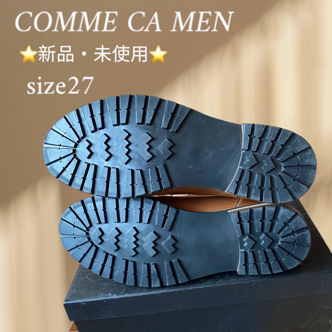 COMME CA MEN ブラウンモカシン 27サイズ
