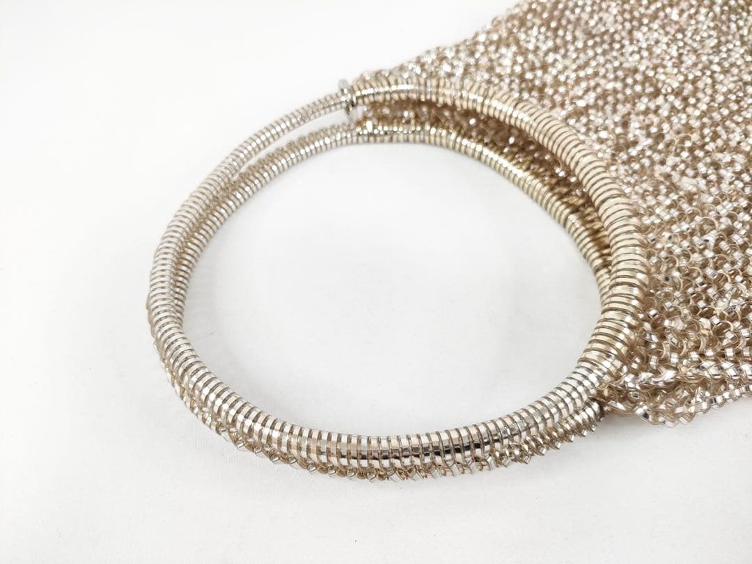 【極美品】アンテプリマ ワイヤーバッグ ハンドバッグ シャンパンゴールド