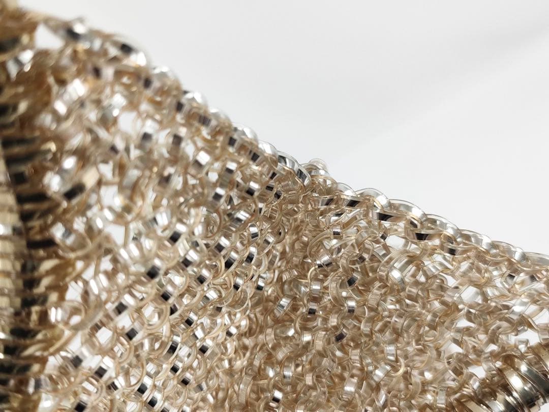 【極美品】アンテプリマ ワイヤーバッグ ハンドバッグ シャンパンゴールド