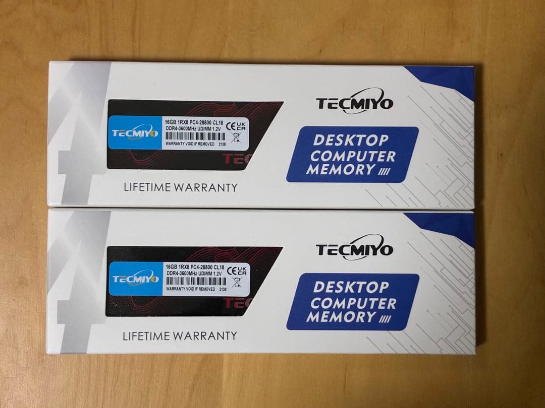 TECMIYO 16GB x 2 デスクトップメモリー DDR4-3200