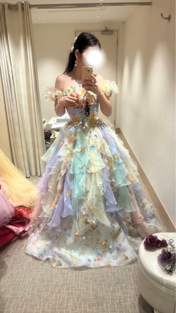 【最終】桂由美　カラードレス　マルチカラー