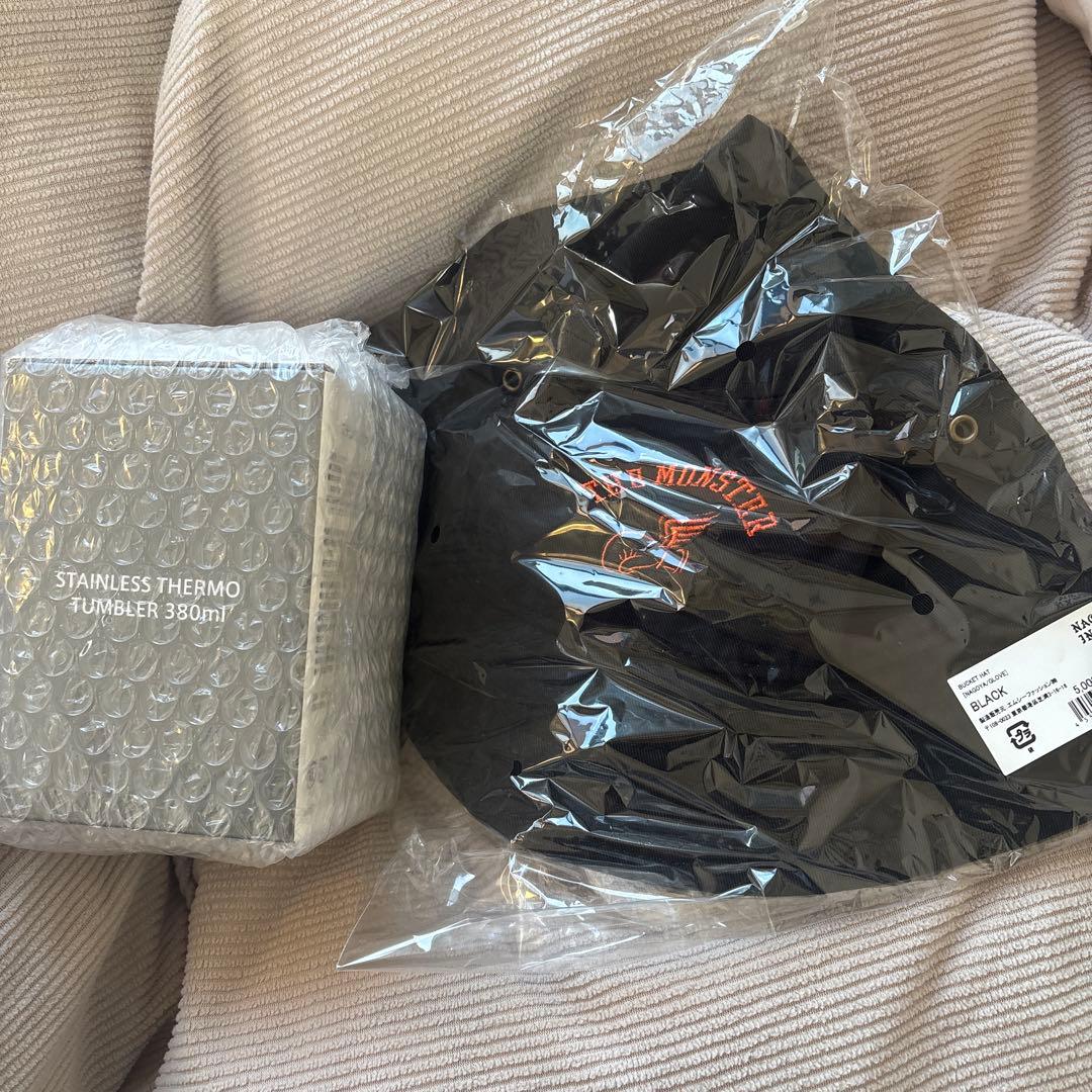 井上尚弥vsアフマダリエフ　現地販売グッズ bucket・タンブラー