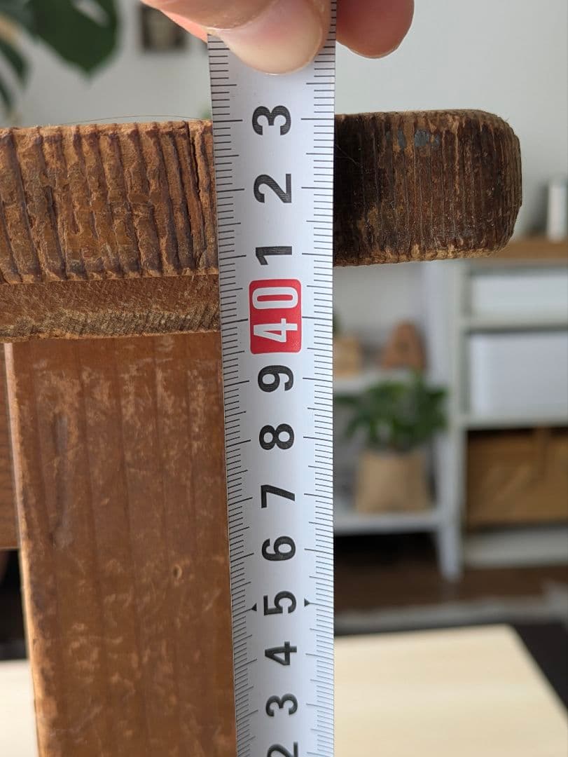 木製　作業台　テーブル　机　アンティーク　レトロ　古道具　スツール　椅子　イス