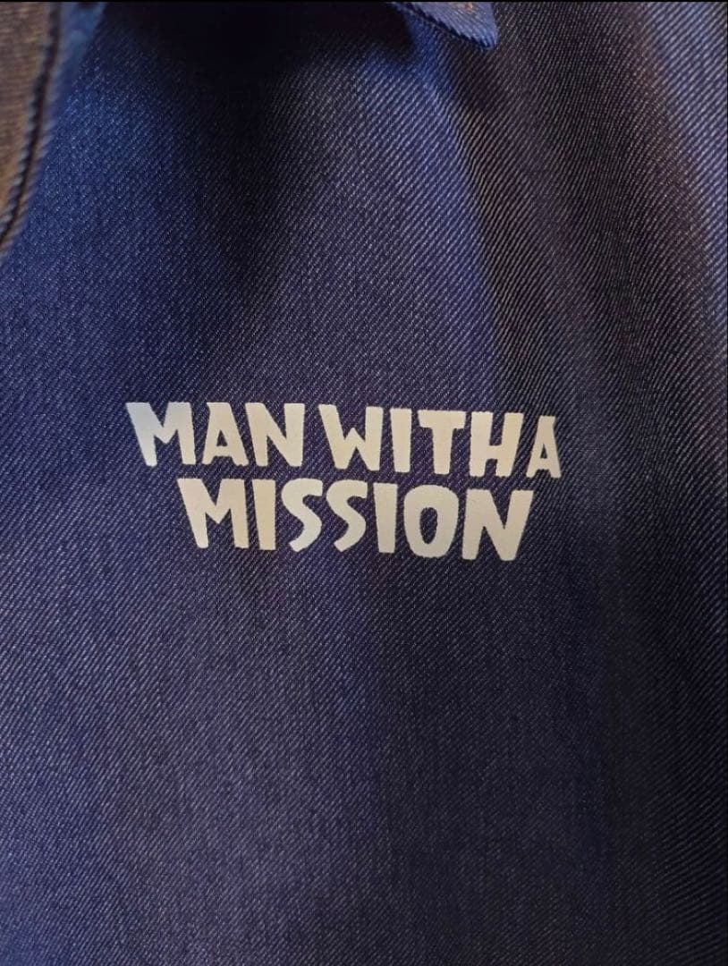 MAN WITH A MISSION デニム風コーチジャケット Lサイズ