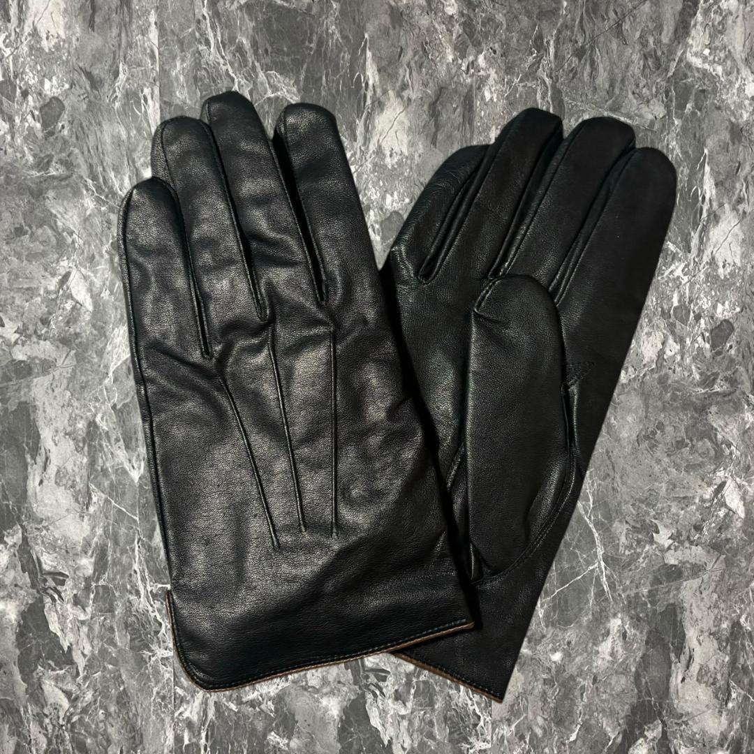 Vintage デザイン フェイクレザーグローブ 古着