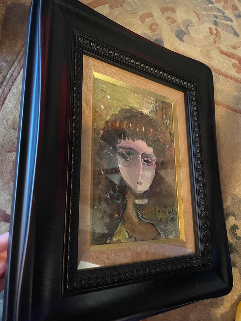 絵画　織田廣喜　オダヒロキ　少女　油彩　織田ひろき　美術品　アート　おだひろき