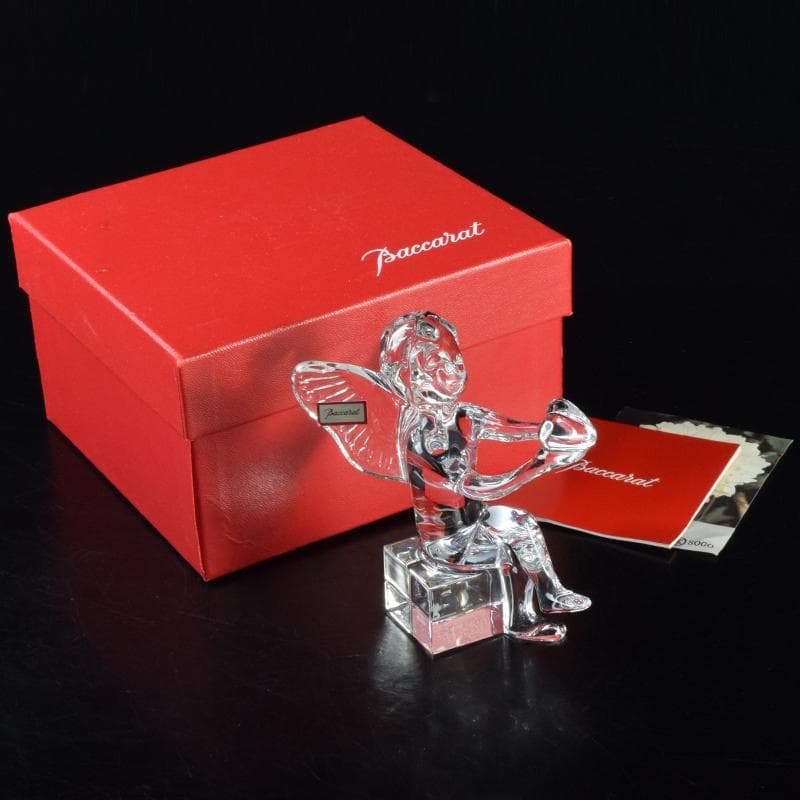 Baccarat　バカラ　クリスタルガラス　天使　置物　箱付　V　7135