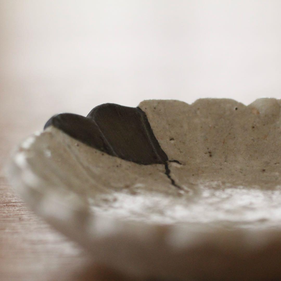 志野の小皿　骨董　古道具