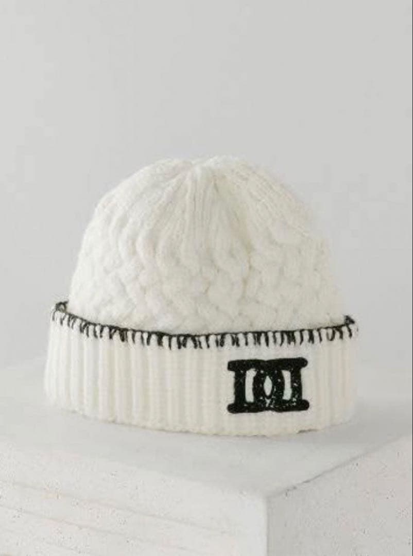 darich DDロゴバスケットニットビーニー WHT