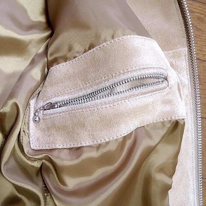 【限定値下げ】NANO UNIVERSE ベージュ シングルライダースジャケット