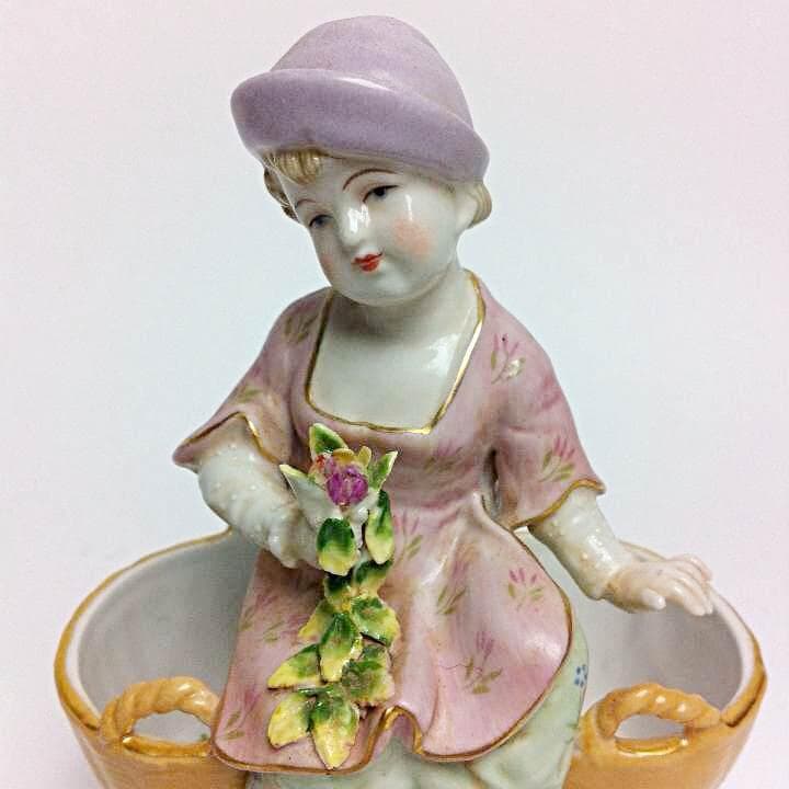 マイセン風　人形❓ 陶器 骨董　アンティーク