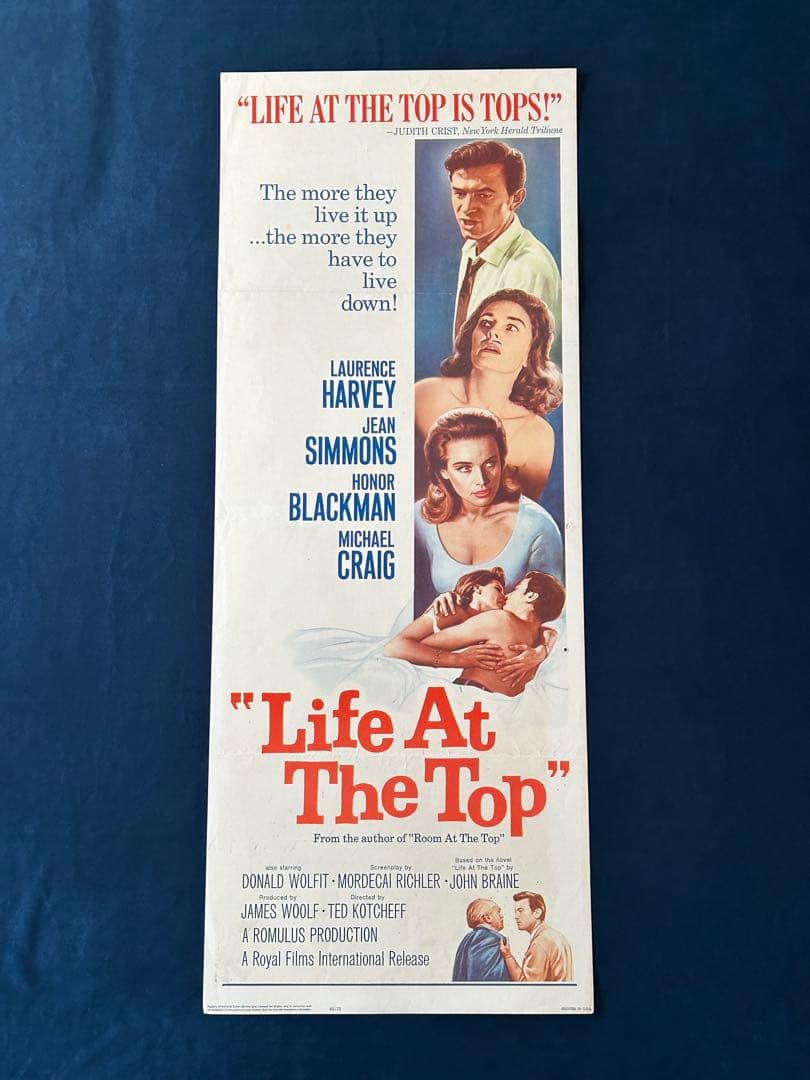 ライフ・アット・ザ・トップ　USオリジナル映画ポスター