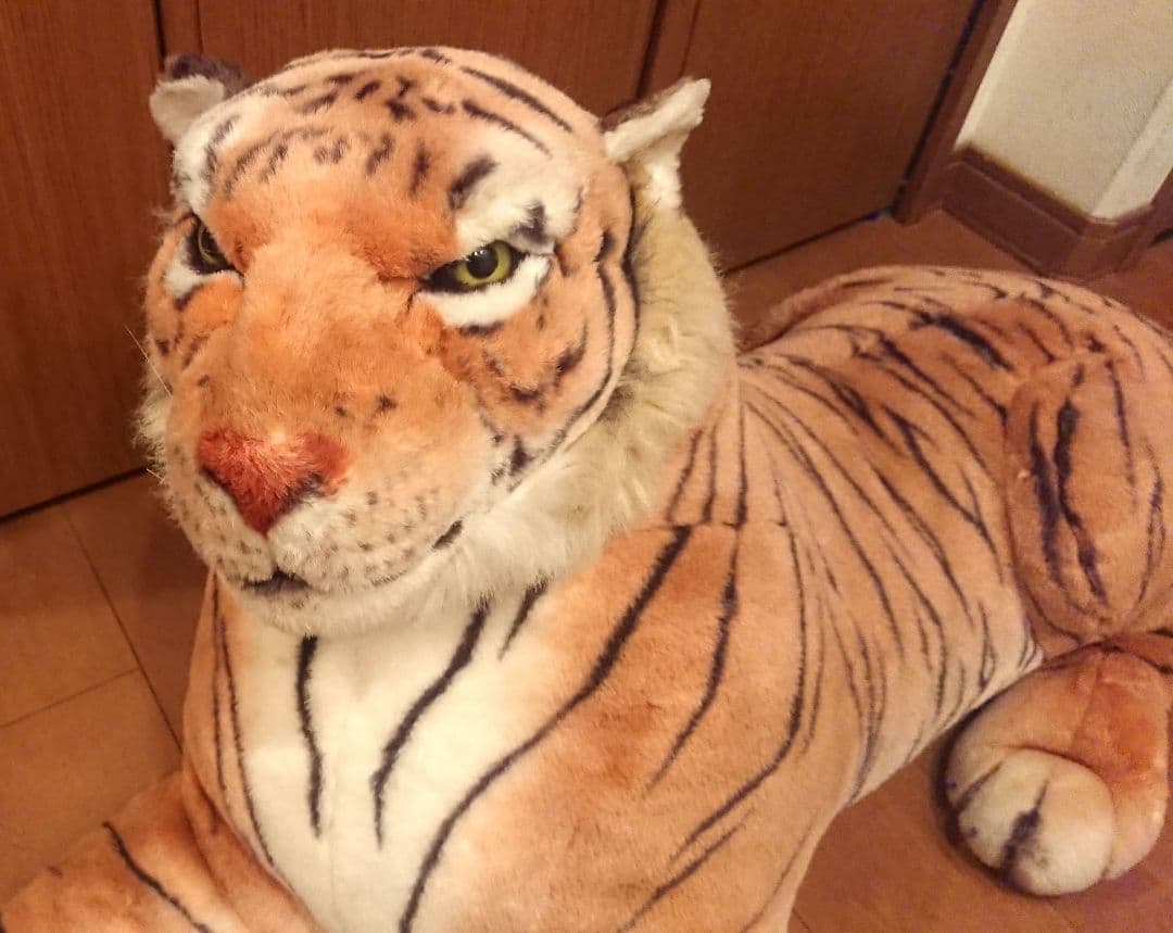 激レア 約191cm 超特大サイズ リアル トラのぬいぐるみ