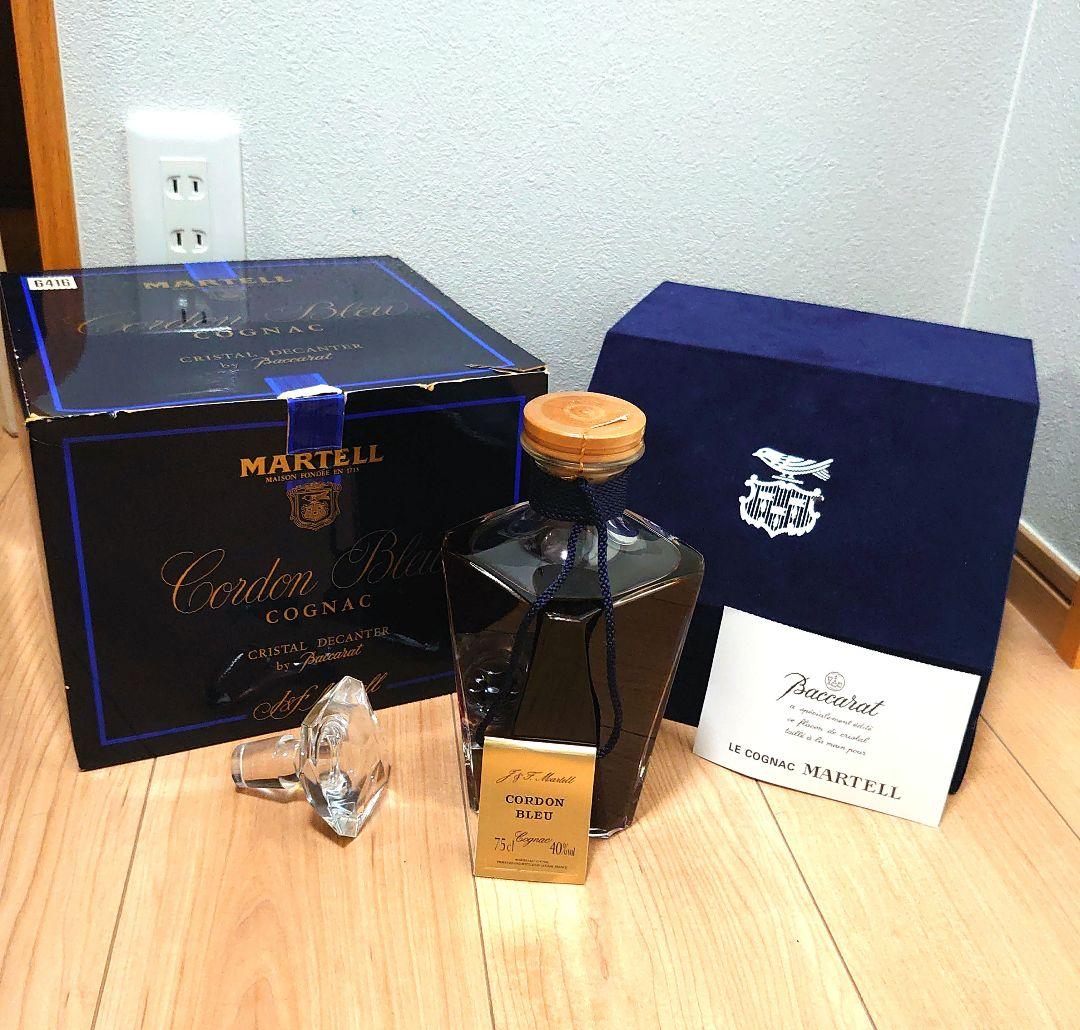 未開封・マーテル コルドンブルー バカラ クリスタル 箱・替え栓・冊子あり
