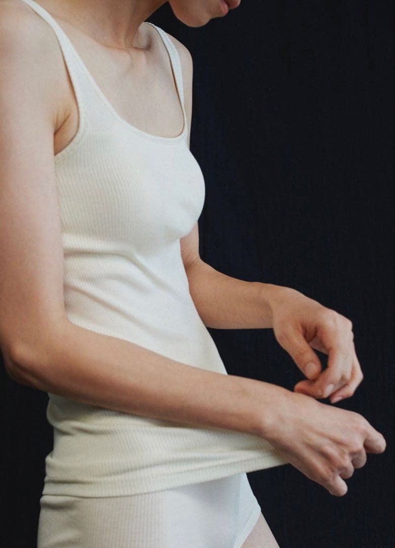 【完売品】EMILY WEEK シルクテレコリブブラタンクトップ