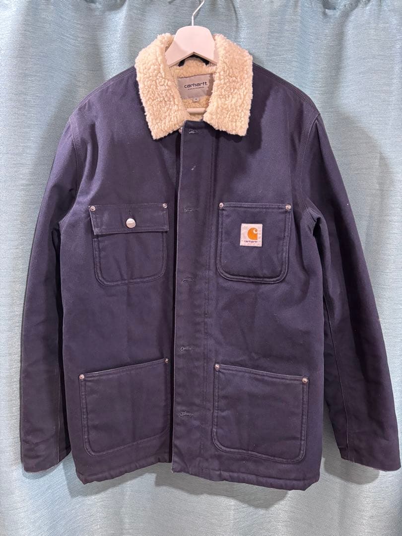 ロ*タ様 Carhartt ボア襟 ネイビー ジャケット M