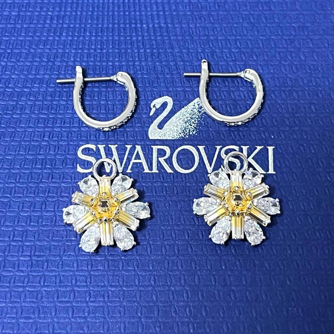 スワロフスキー　ピアス　Idyllia フラワー　イエロー　正規品　新品　箱付