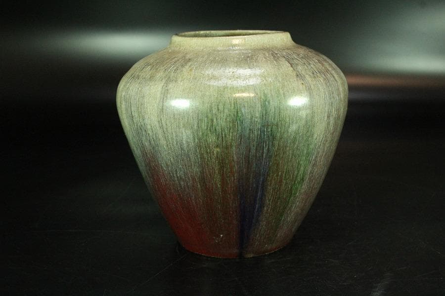 中国美術 窯変釉 壷(K-A354)