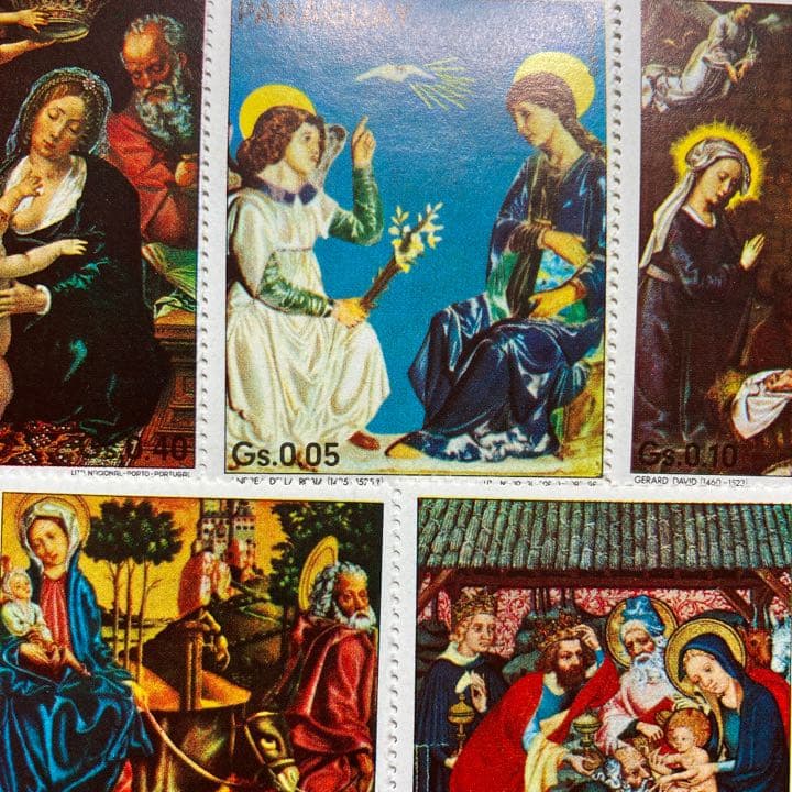 2548 人気です！連続即買い成立品　パラグアイ発行名画未使用8種揃