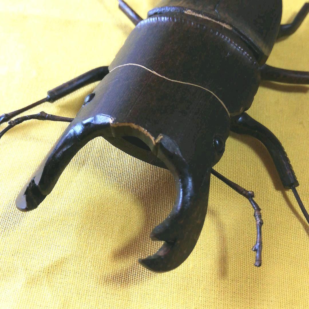 竹のリアルオオクワガタ　別府竹細工伝統工芸士　中岩孝二氏作