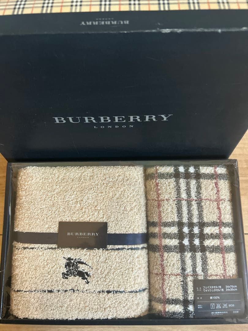 BURBERRY London バーバリー フェイスタオルセット