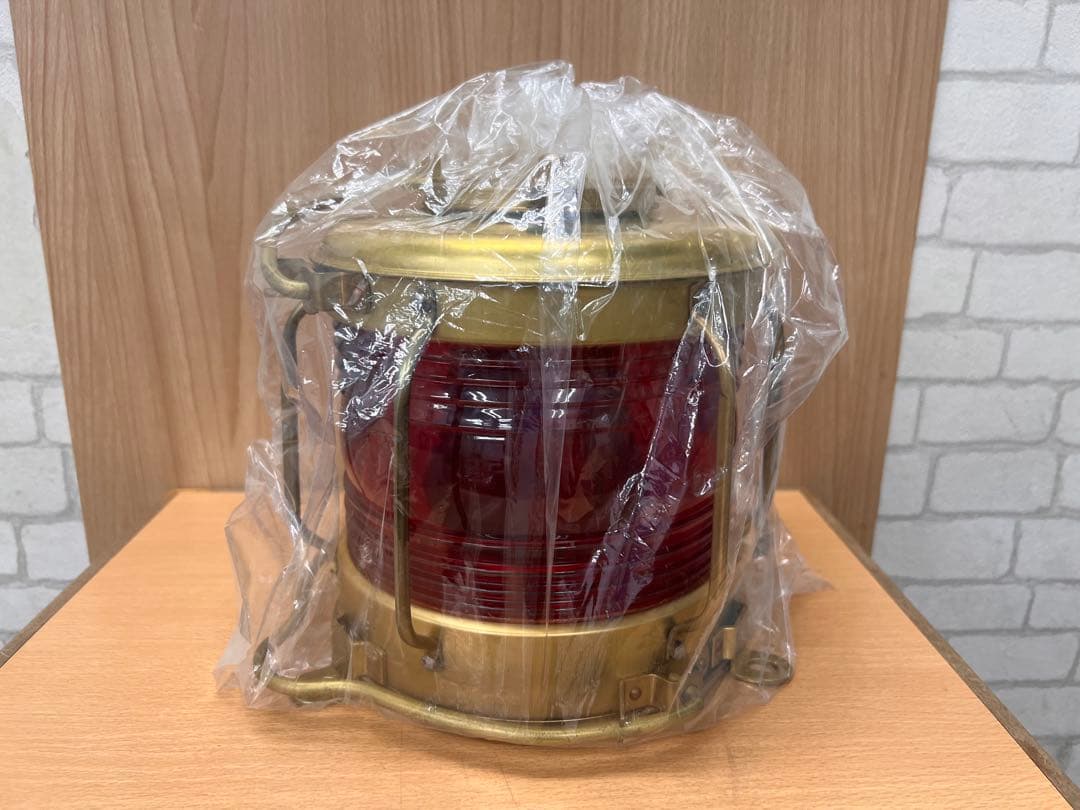日本船燈株式会社　紅灯　C22 船灯　ランタン　アンティーク　新品