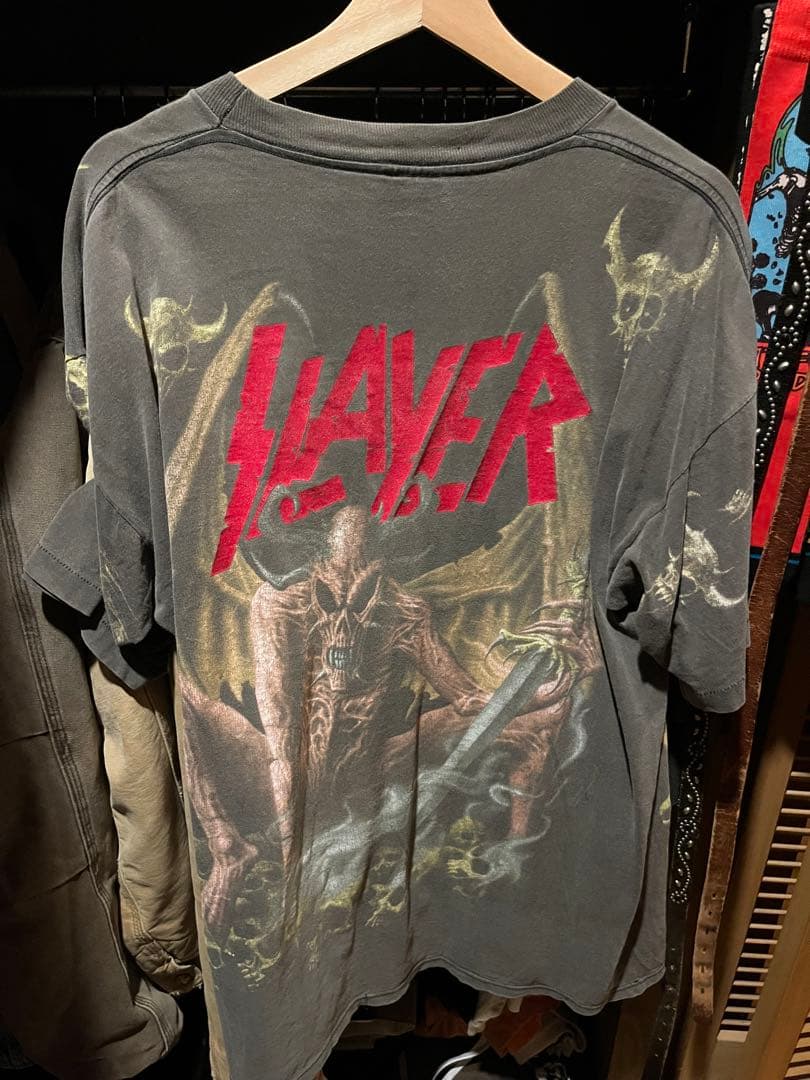 総柄　レア　SLAYER グラフィックプリント Tシャツ XL