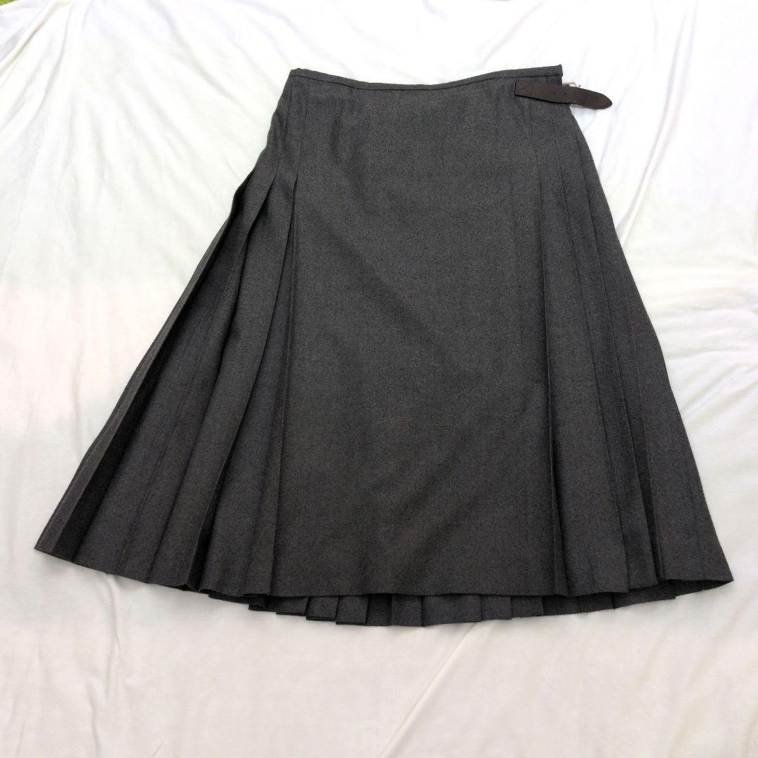 MARGARET HOWELL グレー プリーツスカート III