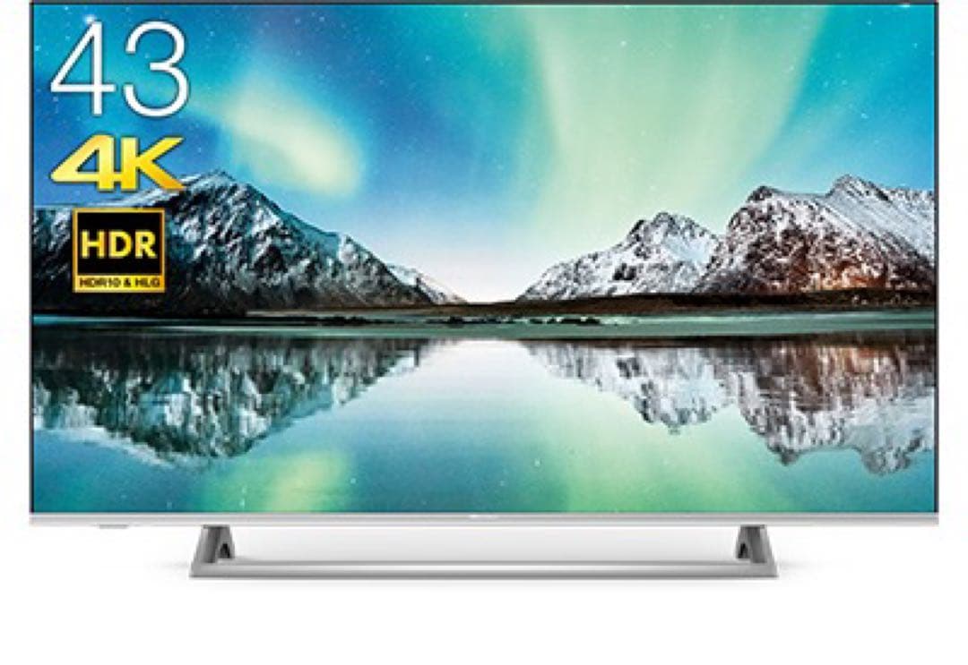 【値下げ】ハイセンス 43V型 液晶テレビ 4K