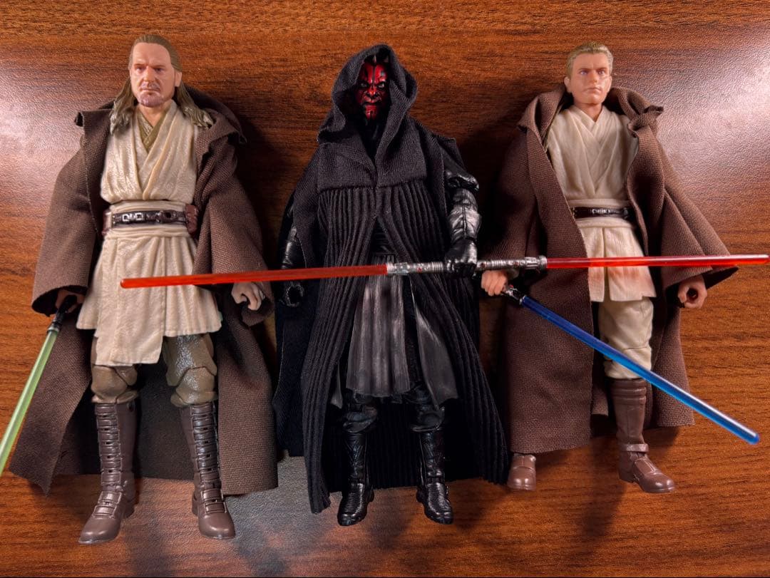 ブラックシリーズ クワイ＝ガン・ジン、ダース・モール、オビ＝ワン・ケノービ