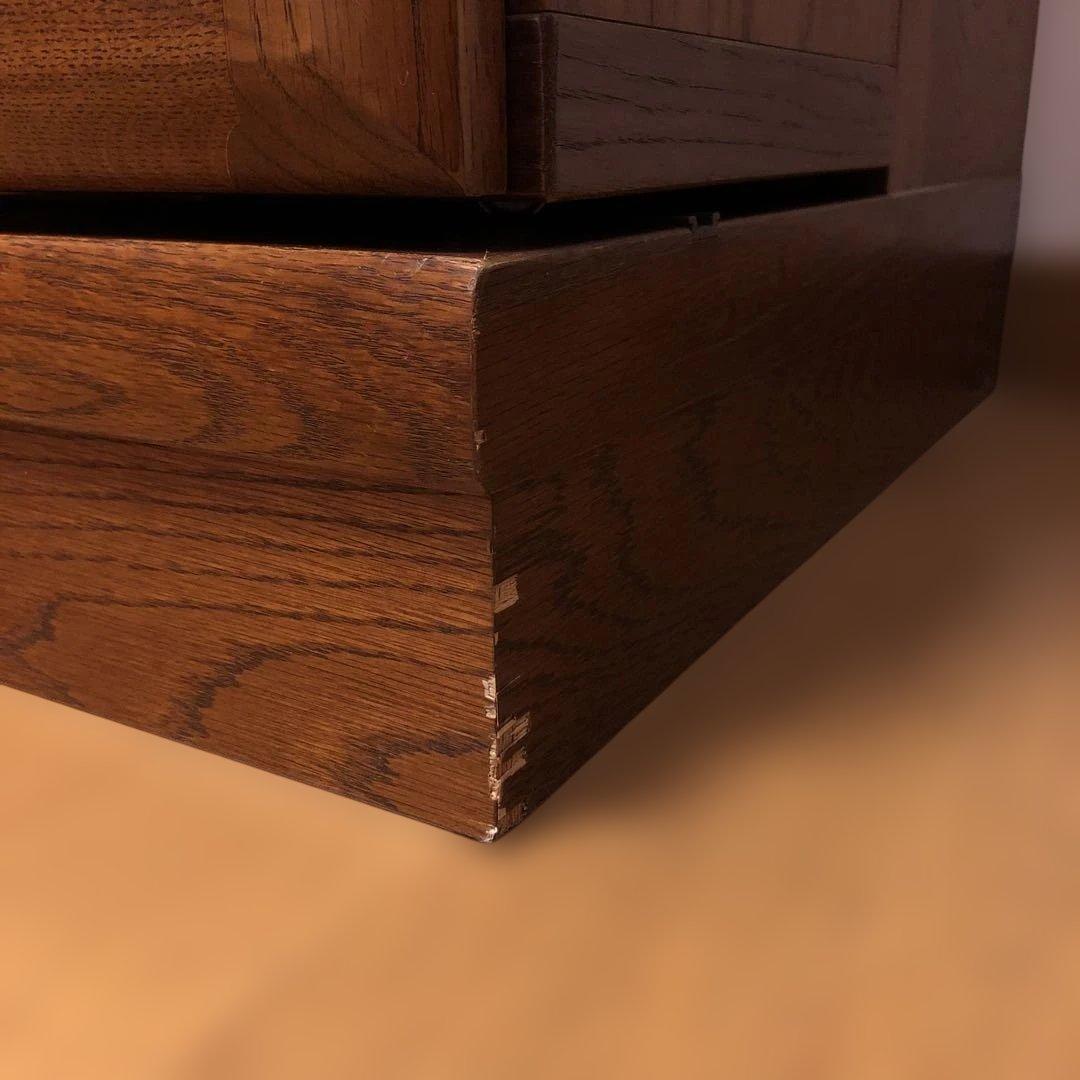 木製　本棚　スライド式