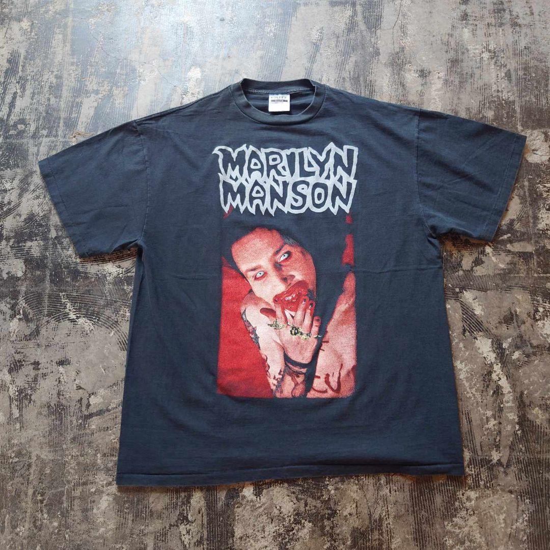 MARILYN MANSON Tシャツ 90s バンドT 両面 XL　4540