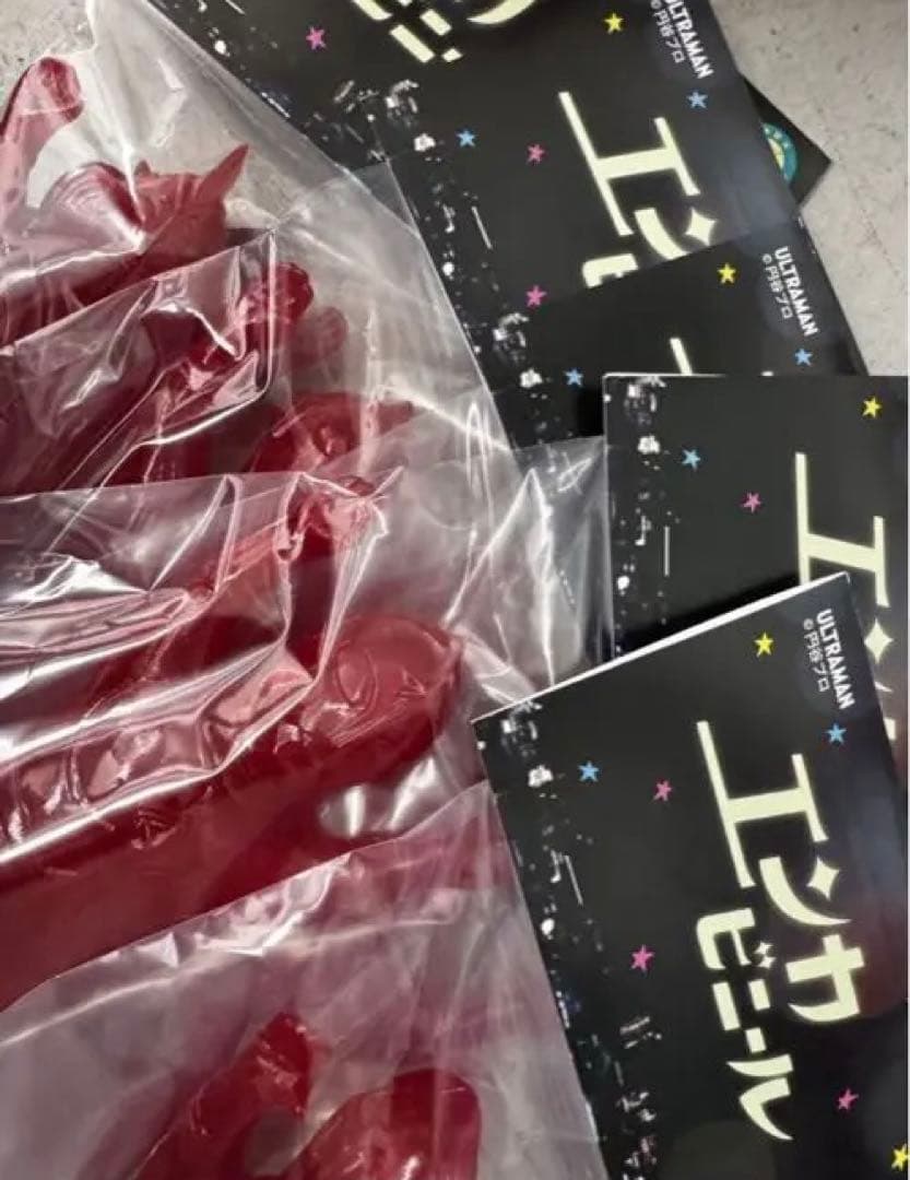 エンカビニール　ウルトラマン　クリアレッド　6体セット　enkavnyl