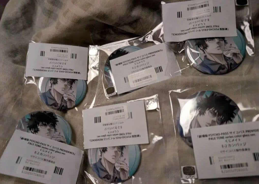 PSYCHO-PASS サイコパス　くじメイト　狡噛慎也　缶バッジ６個セット