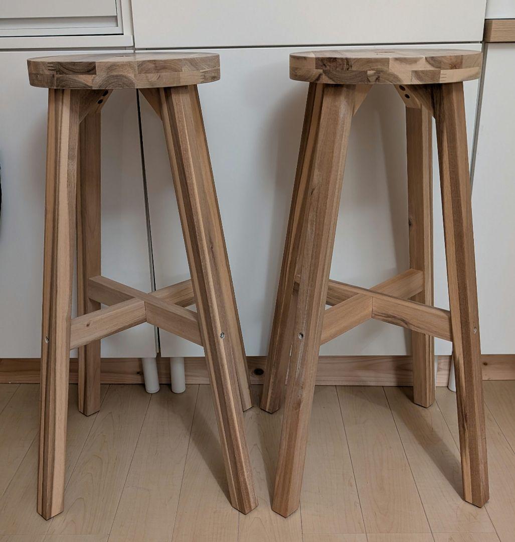 IKEA イケア SKOGSTA スコグスタ カウンターチェア ２セット