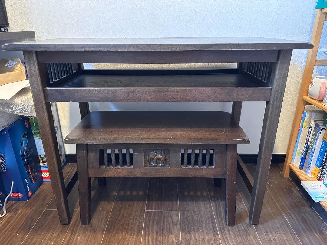 直接取引限定　サイドテーブル ベンチ スツール置台 アジアンテーブル