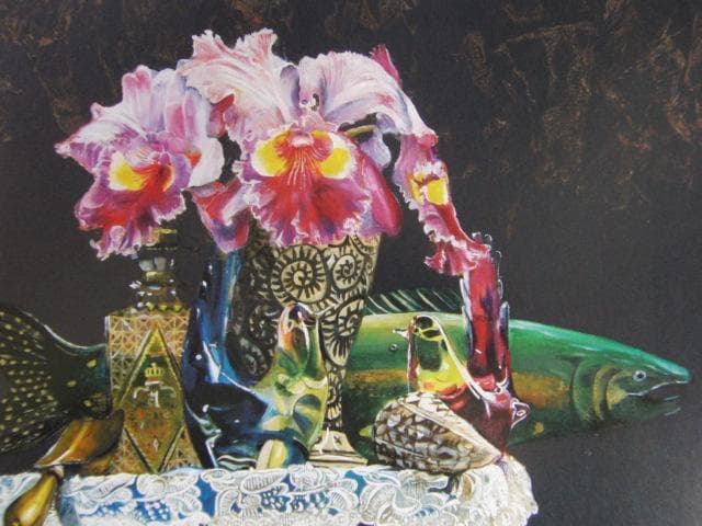 山本幸雄、幻想、希少な画集より、新品高級額・額装付、状態良好