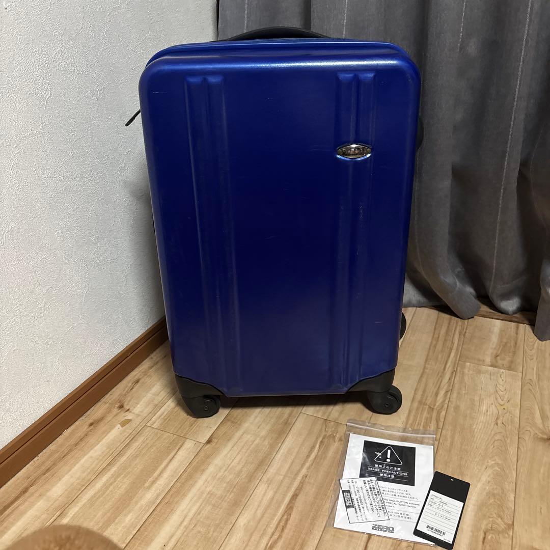 ゼロハリーバートン　キャリーケース　4輪　ブルー　約55L 状態良い　最安値