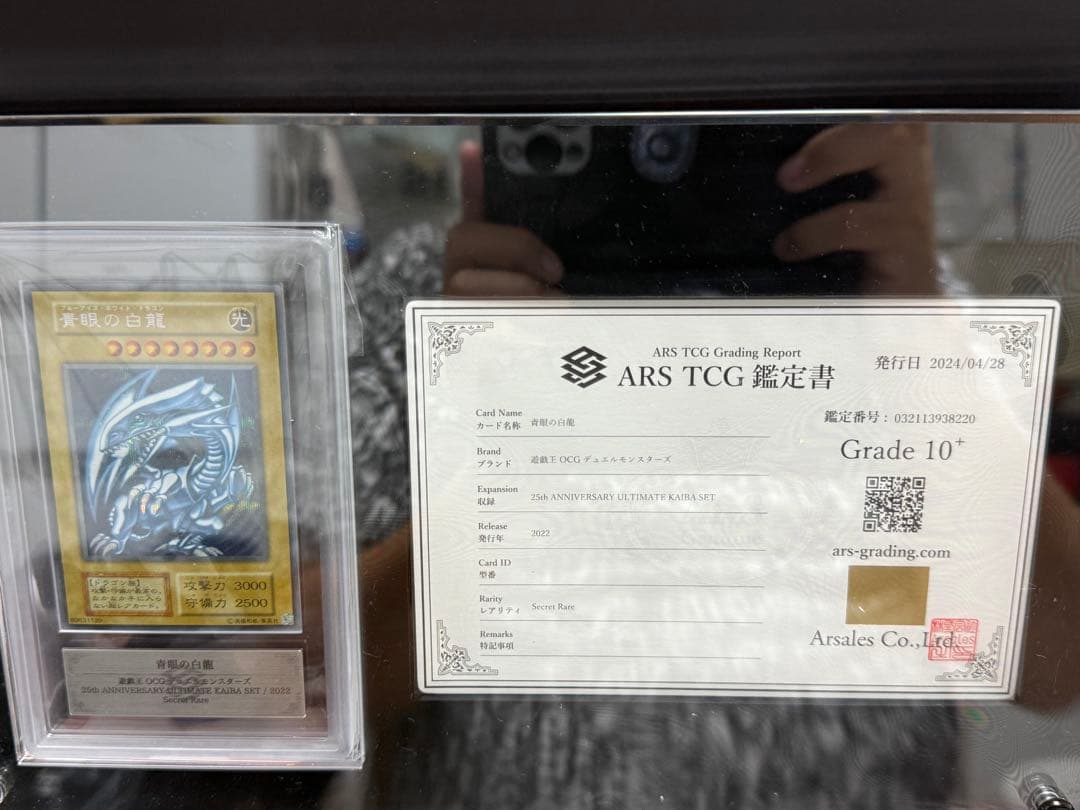 ARS10＋ブルーアイズシークレット海馬セット鑑定書スクリューダウン付き