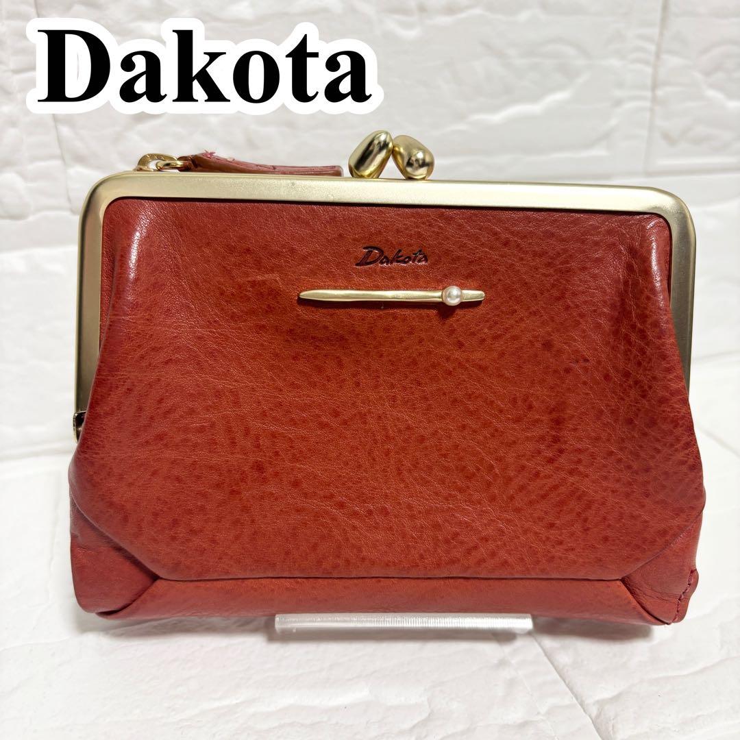 【未使用】Dakota ダコタ ペルラ コンパクト財布 ピンク　がま口 二つ折り