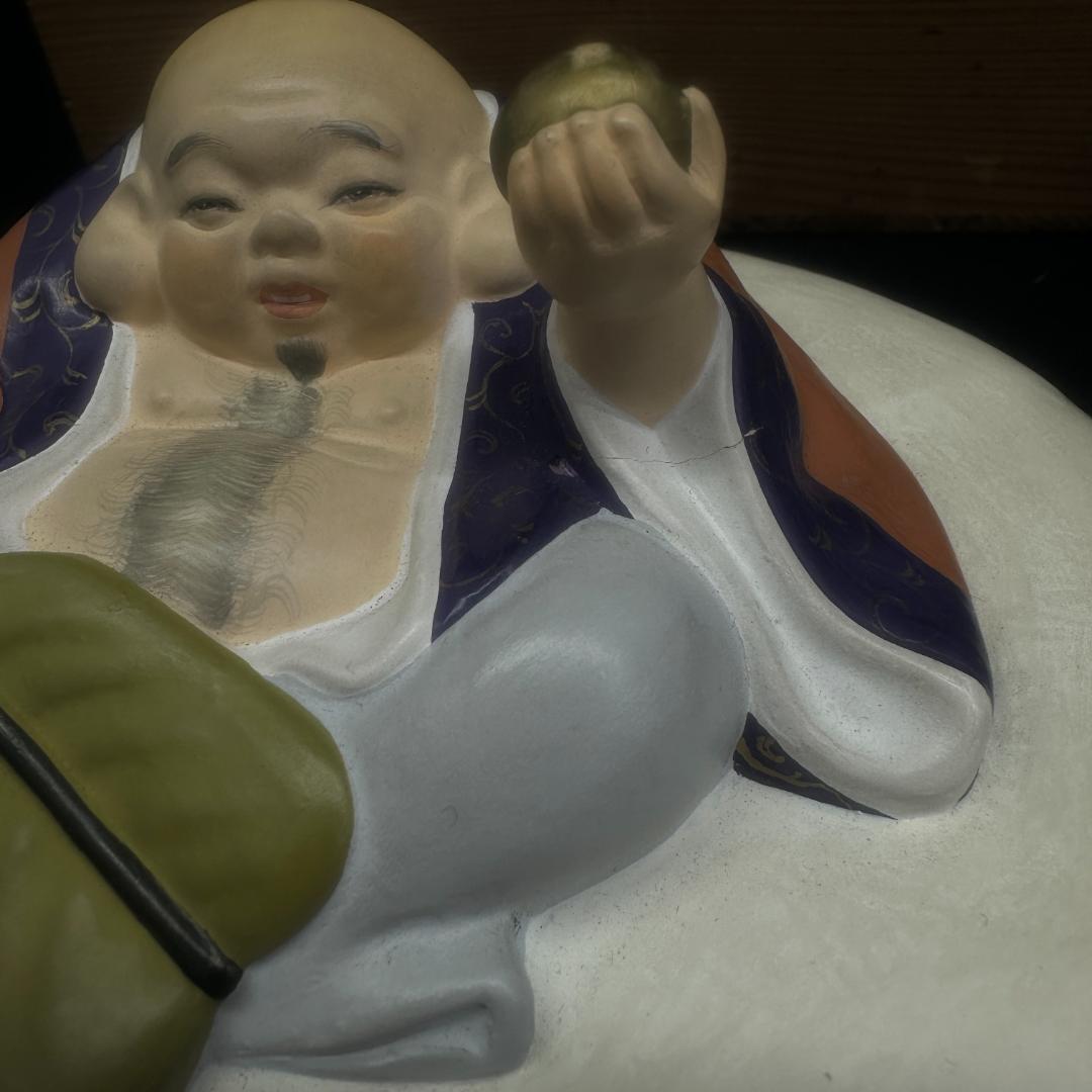 値下げ！七福神 裏絵 春画人形 裏隠し 隠し絵 浮世絵 彩色 箱付き　平安將和作