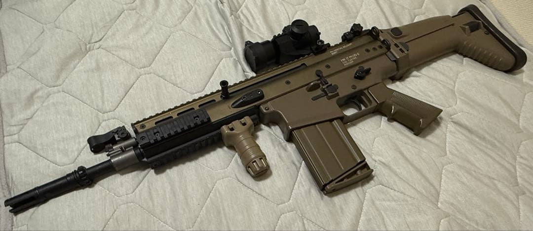 【ジャンク】東京マルイ次世代電動ガン SCAR-L タンカラー　観賞用