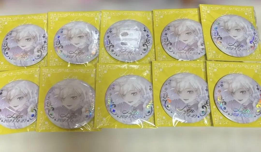 の*の様 プロセカ　はぴこれ　バースデー　鏡音レン　缶バッジB 10点