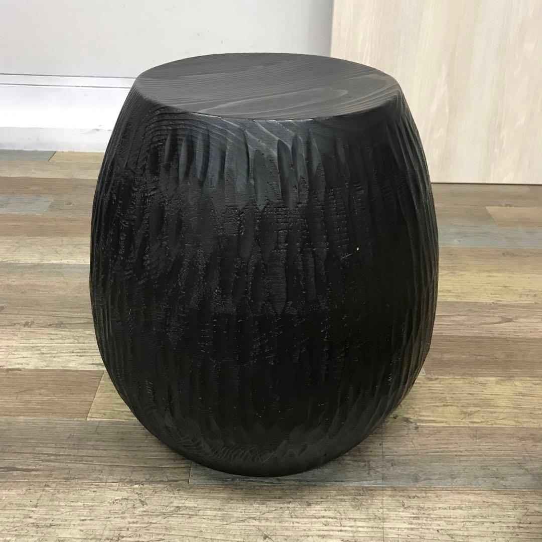 飛騨産業　wavok　スツール ×1 ブラック　木製　杉