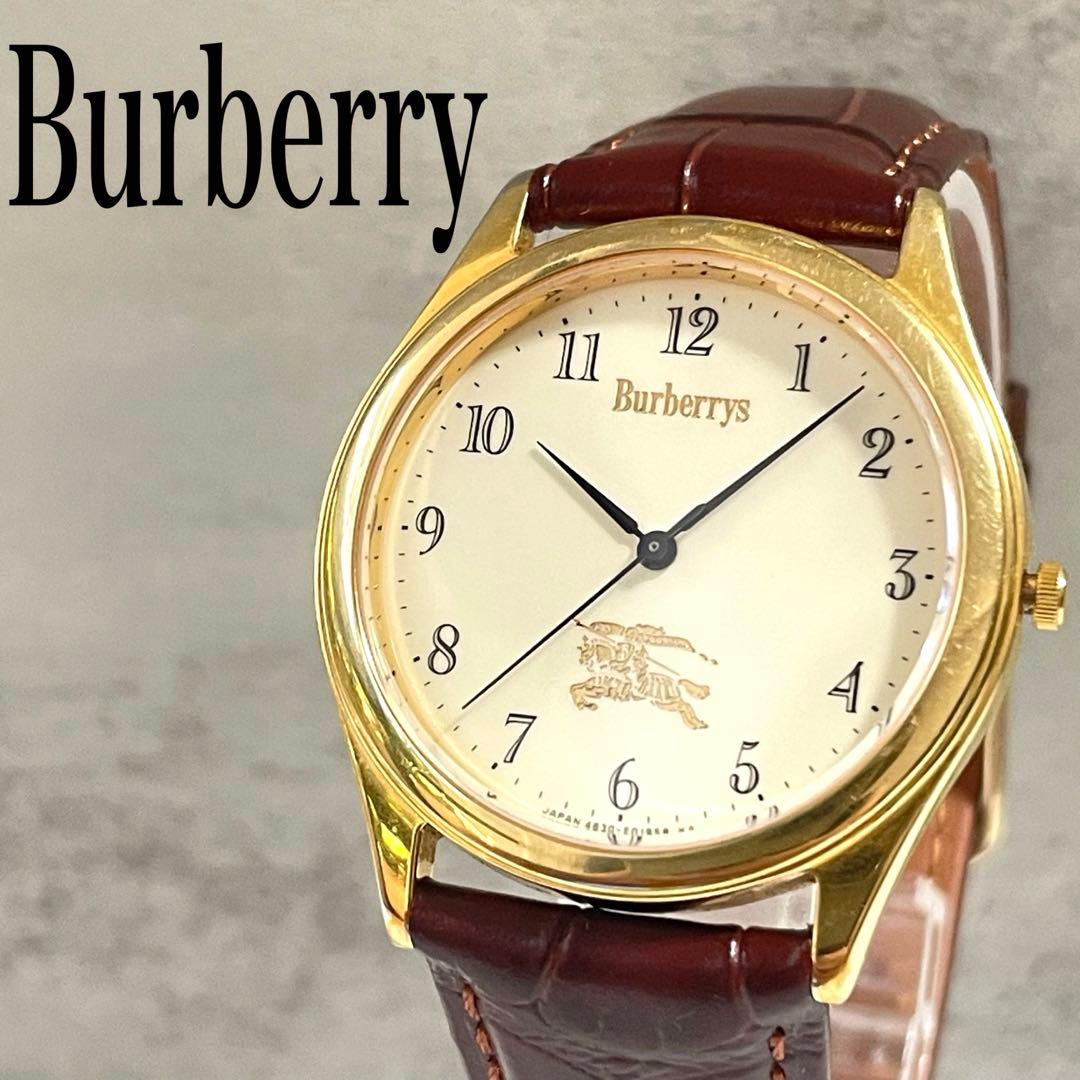 稼動品　Burberrys バーバリー アラビアインデックス　ボーイズ腕時計