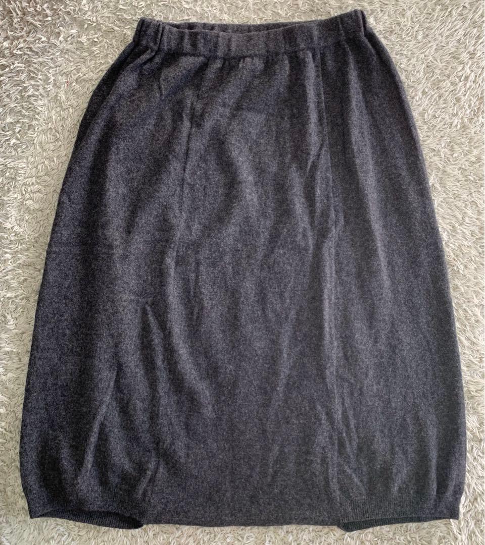 evam eva サルエルパンツ　ウール100%