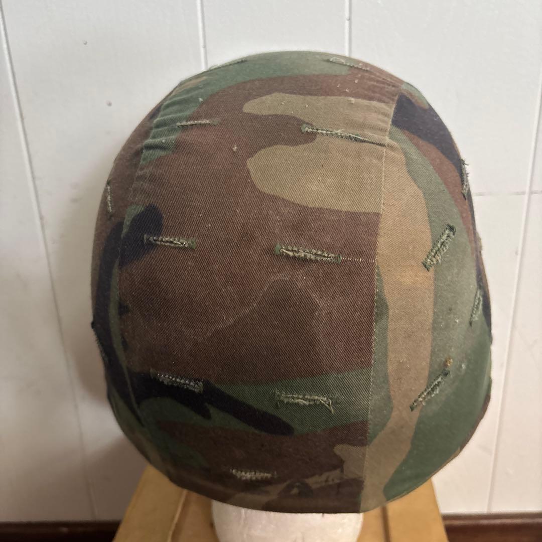米軍　実物 PASGTフリッツヘルメット　ウッドランド　MEDIUM 送料無料